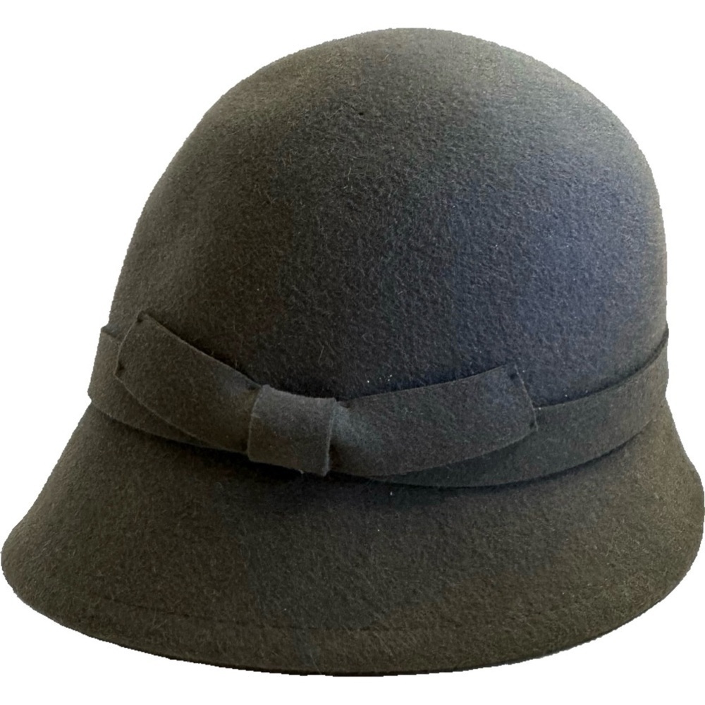 Vintage Philip Treacy London 100% Angora Crusha Cloche Gray Hat NEW Luxury